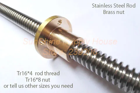 Tr16-4 lead screw 4