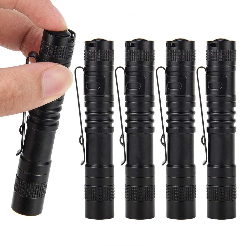 

5PCS Mini 400lm Portable LED Flashlight R5 Work Light lanterna Powerful Pen Torches Lamp 1-Modes AAA Outdoor Camping Lighting