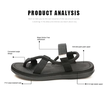 

Women Men Outdoor Sandals Comfortable Anti-slip Hiking Trekking Summer Beach Shoes B2Cshop