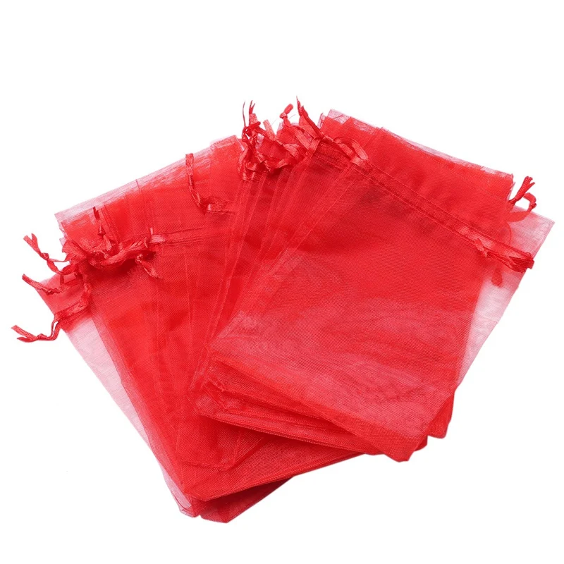 100x Euclidean Yarn Drawstring Pouch Bag 4x6 inch