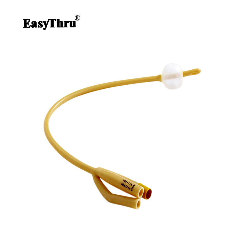 

3 way adult latex foley catheter urethral catheter size Fr16, Fr18, Fr20, Fr22, Fr24, Fr26 sterilized fresh LOT , free shipping
