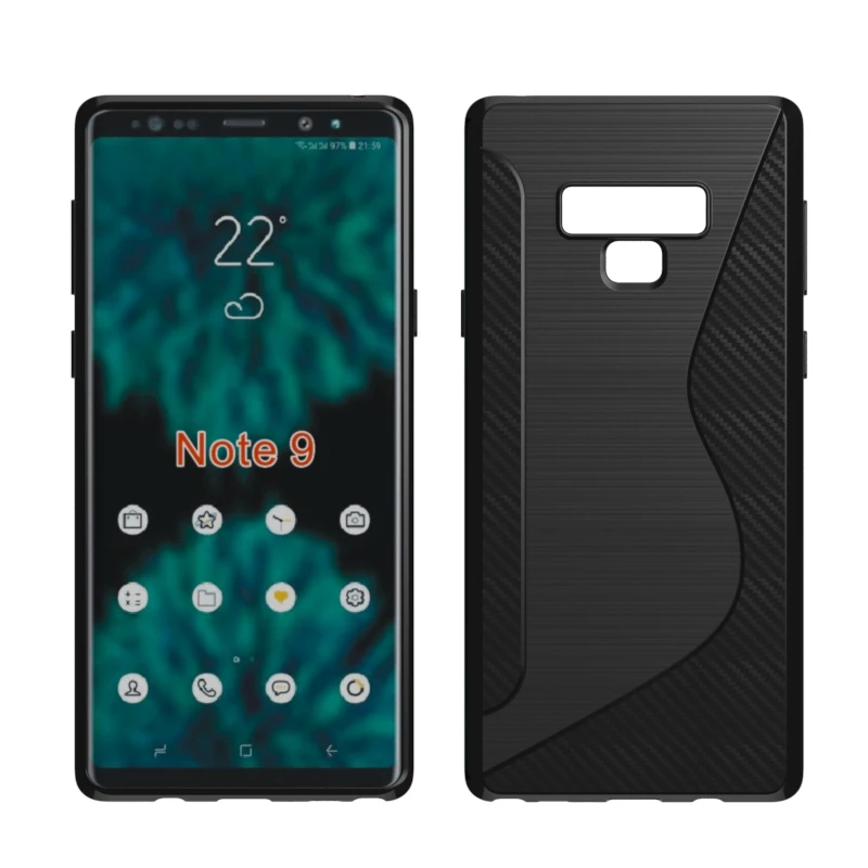 10pcs/lot.black shockproof Anti-skid S Line TPU Gel Skin Case Cover For Samsung galaxy note 9 |
