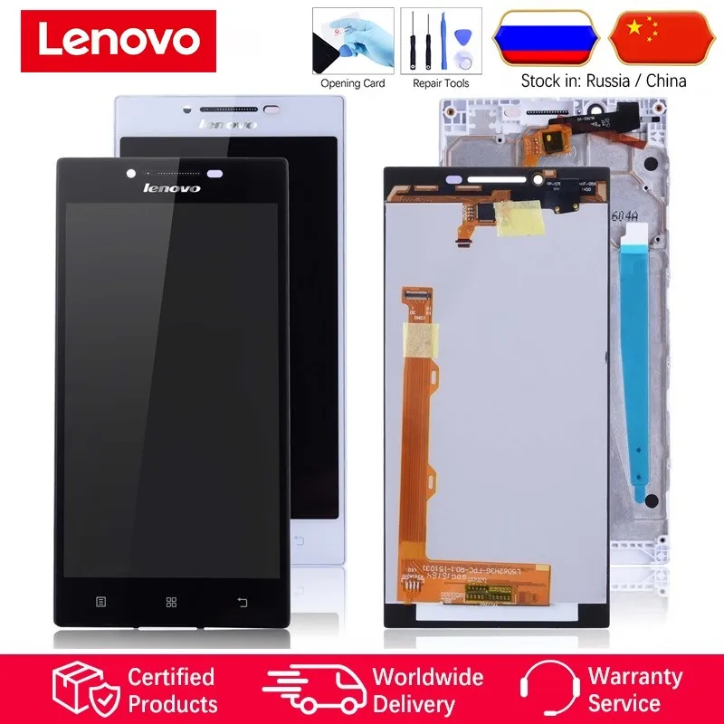 5.0'' ORIGINAL LCD For LENOVO P70 Display Touch Screen with Frame Replacement for Lenovo P70 LCD Display P70-A P70A #2