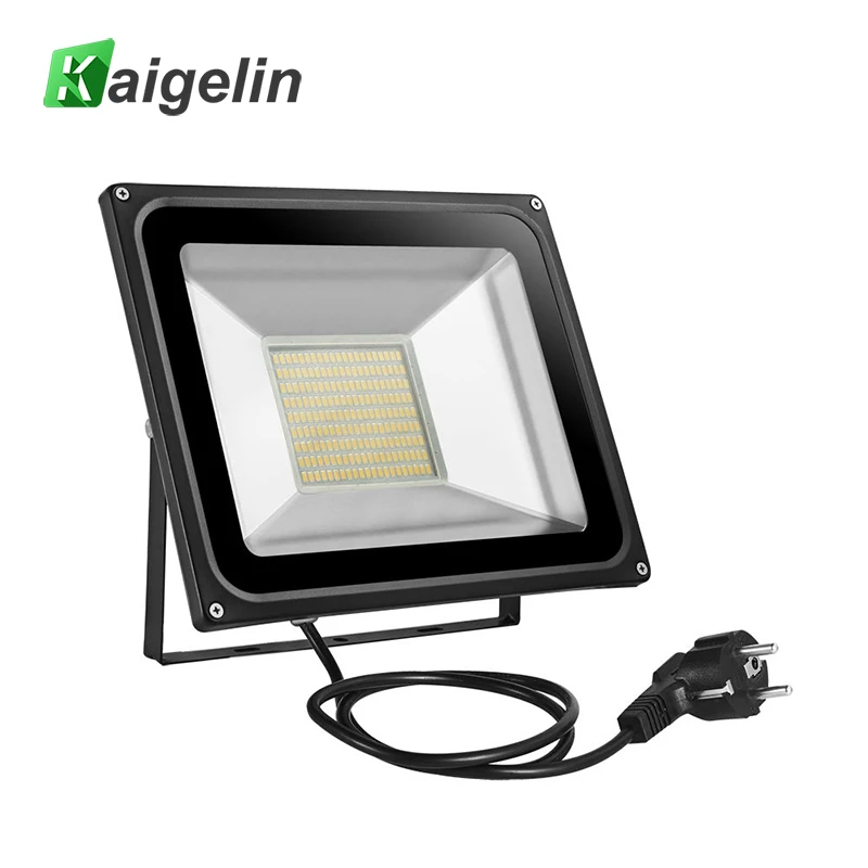 

100W LED Flood Light AC 220V-240V 11000LM Reflector FloodLight EU Plug IP65 189 LED SMD5730 LED Lamp Spotlight Outdoor Lighting