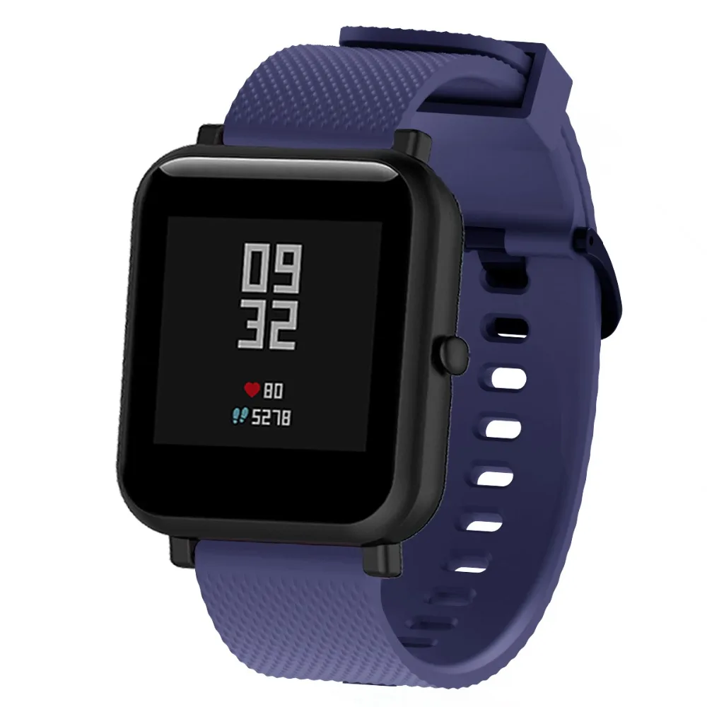 Ремешок силиконовый для Amazfit Bip спортивный браслет Xiaomi GTS / 2 S 20