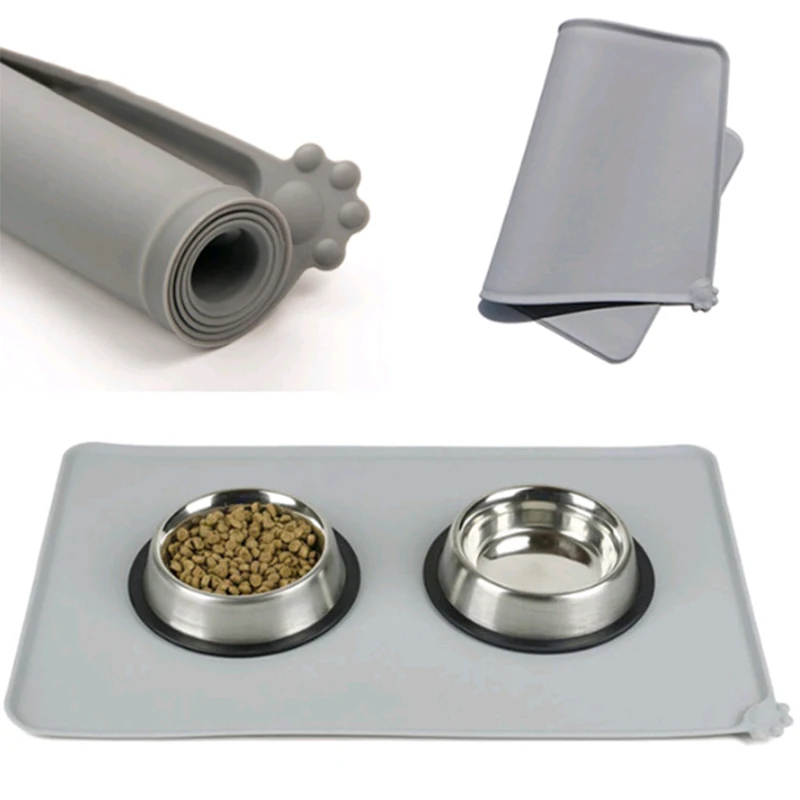 Waterproof Non slip Silicone Pet Placemat Cat Anti leak Food Pad Dog