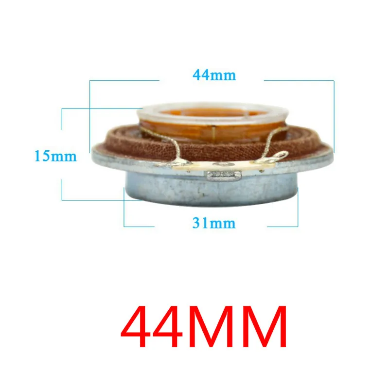 AIYIMA 2 шт. аудио Динамик s 35/44 мм самолет вибрации Динамик-резонансная томография Динамик 15 Вт 4 Ом «сделай сам» для дома Театр - Цвет: 44mm 4Ohm 15W