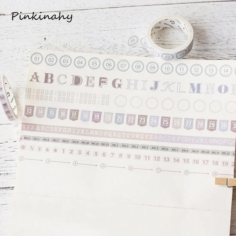 Week/Number/Letter клейкая лента для скрапбукинга DIY канцелярские товары | Канцтовары