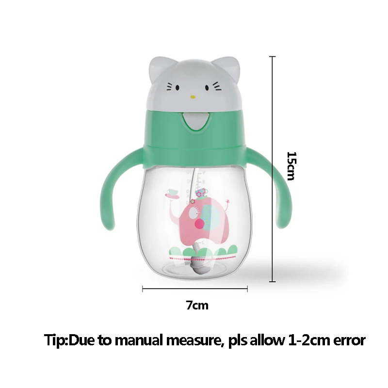 Baby Training Cups Kid Cute Water Feeding Handle Bottle BPA Free Toddler Sippy Leak-Proof Drinker Infant Learning Kettle MY0044 (7)