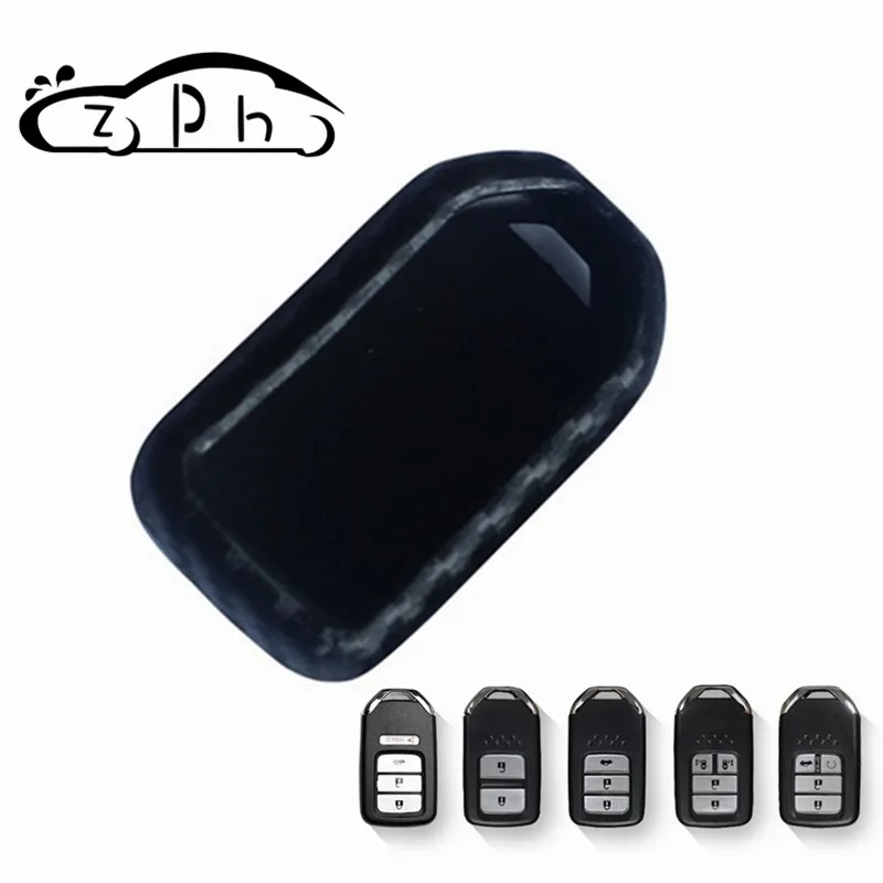 

Silicone Carbon Car Key Cover Case For Honda Civic Accord EX EXL CRV City Jazz Elantra IX35 Santafe Crz Hrv Odyssey 2013-2017