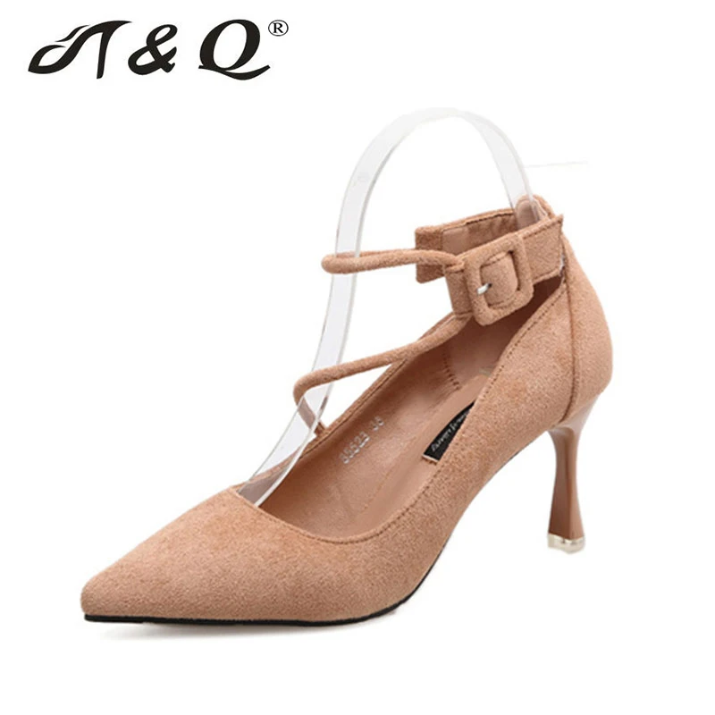 

T&Q Women Two Piece Strange High Heels 75mm Woman Wedding Dress Kitten Heels Khaki Black Faux Fur Shoes Top Quality Size 36-39