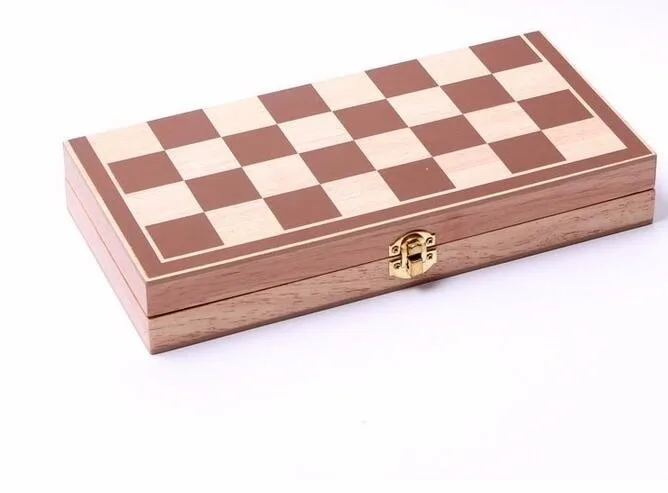 1X Полный Путешествия деревянная доска коробка шахматы набор портативный складной деревянный игровой ES1463