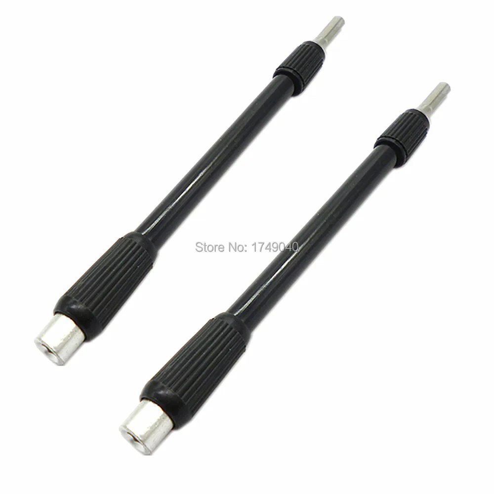 2pcs Flex Bendable Extended Extension Shaft Bits 4mm Hex