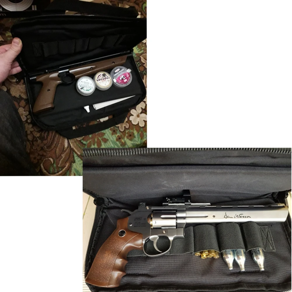 pistola de mão saco arma tapete ao
