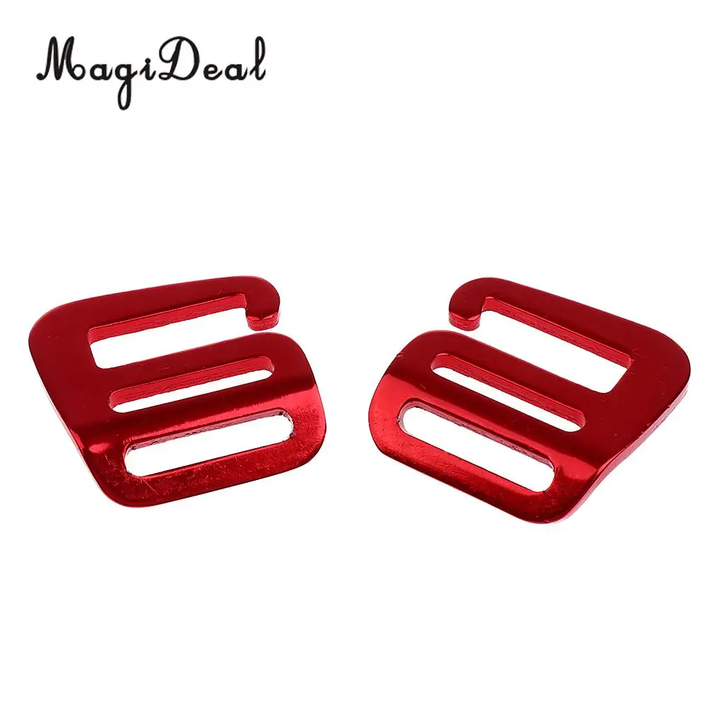 MagiDeal 8 Pcs 1 inch G Hook Outdoor Webbing Buckle for Backpack Strap 25mm Red