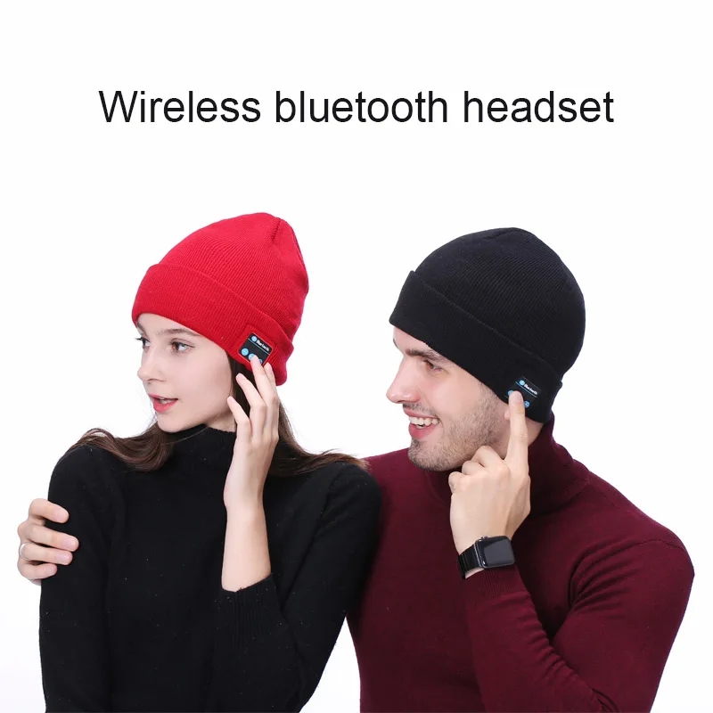 new m1 Winter knitted music hat Wireless bluetooth 4.1+EDR music stereo headphones for IOS android mobile phone