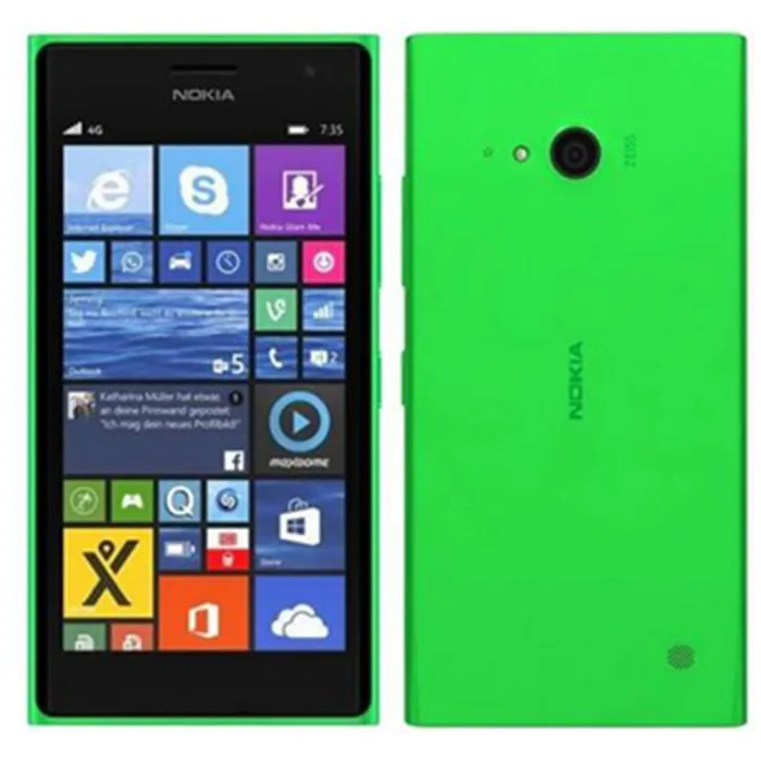 Открыл оригинальный Nokia Lumia 735 сотовый телефон дюймов 4,7 дюймов 8 ГБ Встроенная память ГБ 1 оперативная 4 ядра LTE оконные рамы Восстановленный