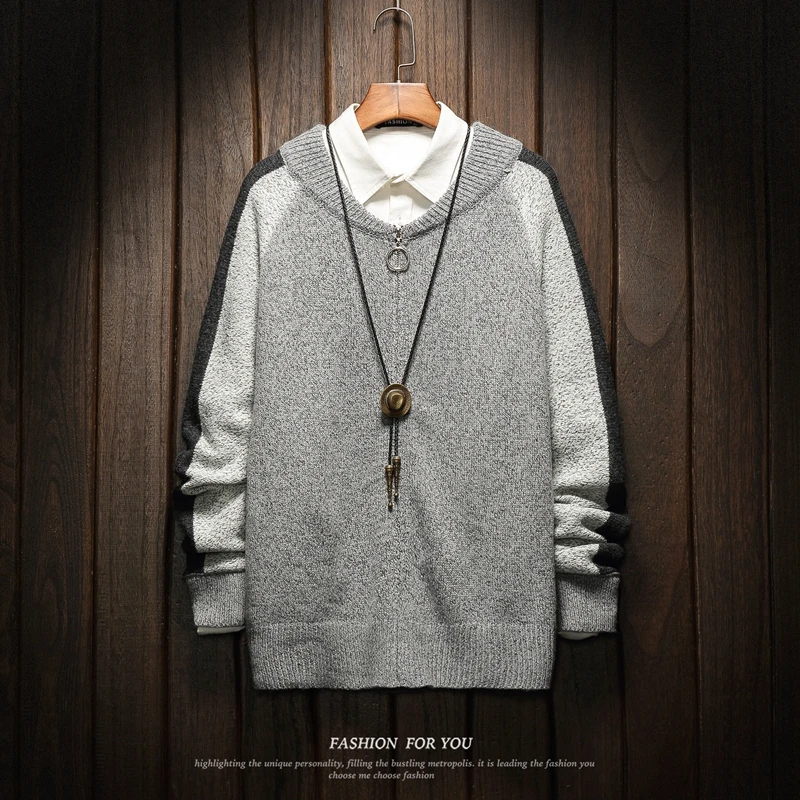 

Christmas Men Sweaters Winter Clothes 2019 Plus Size Asian M-4XL 5XL 6XL Japan Style Casual Standard Designer Pullovers