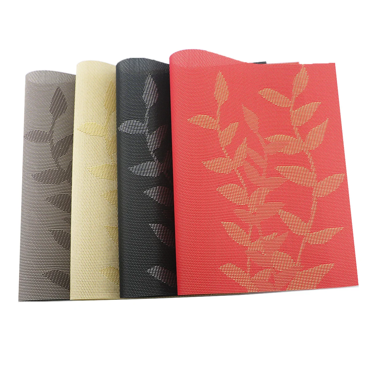 

Europe 2/4/6pcs Set Kitchen Table Mats Placemat for Dining Table Heat Resistant Cafe Cup Mat Slip Resistant Pad PVC Table Mat