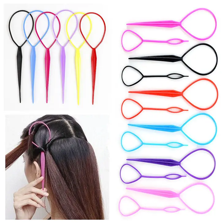 2021 New Hair Making Easy Use for Hair Crossing Each other Woman Long Hair  Braider Tool Twist Styling Pull Pattern Hair Pins X 2