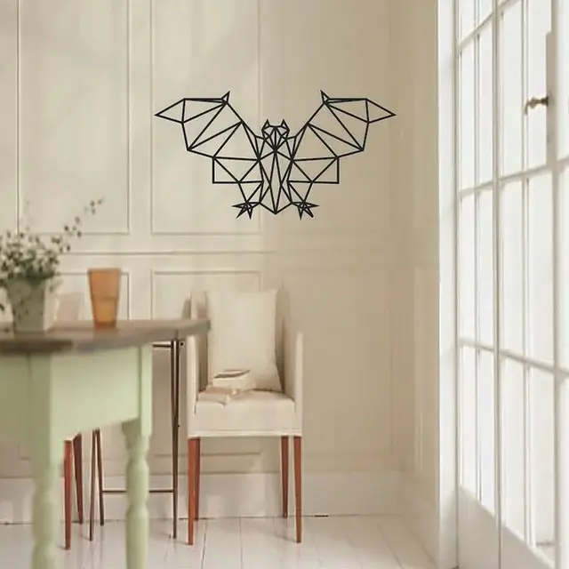 Geometric Animal Bat Vinyl Wall Sticker Removable Diy Stickers Geometric Animal Bat Vinyl Wall Sticker Removable Diy Stickers For Kids Bedrooms Baby Nursery Art Sa008