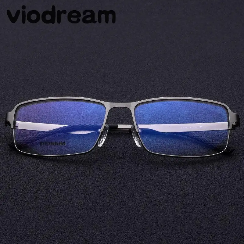 Viodream глаз Очки Рамки S для Для мужчин ультра легкий тонкий Титан сплава близорукость Очки очков Рамки S рецепт зрелище Рамки