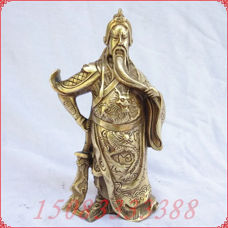 

Bronze statue copper guan gong decoration mammographies lucky crafts decoration