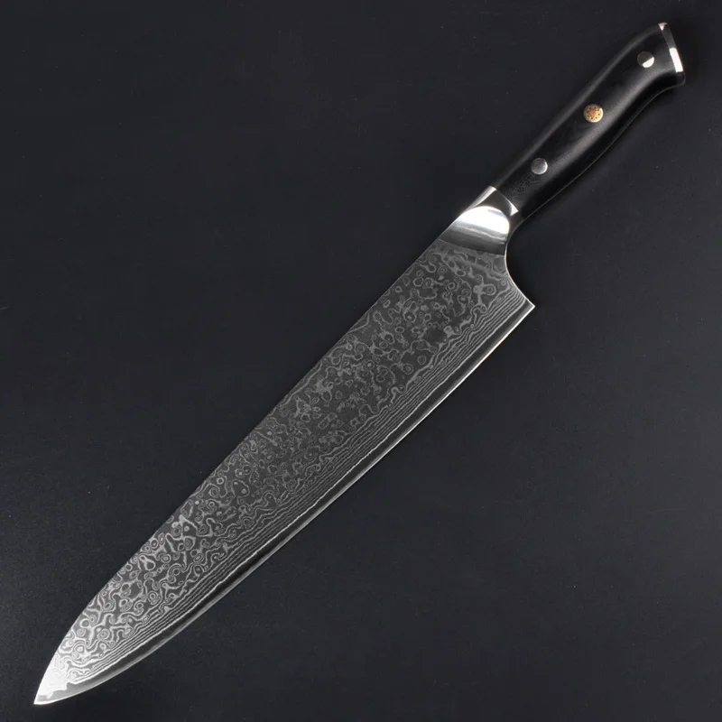 10.5 Inch Damascus Chef Knife Japanese High Carbon VG10 67 Layers Steel