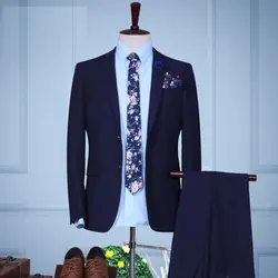2018 летние последние итальянский пальто брюки Slim Fit Для мужчин две кнопки жениха Смокинги для женихов Свадебный Дружки Костюмы 2 шт. Костюмы