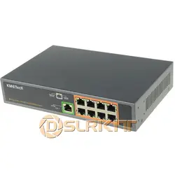 (Новый список) 9 Порты 8 PoE коммутатор 130 Вт Мощность Over Ethernet IEEE802.3at/AF для IP Камера