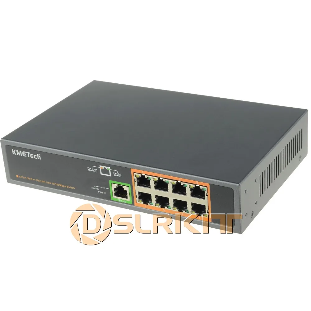 

(New Listing) 9 Ports 8 PoE Switch 130Watt Power Over Ethernet IEEE802.3at/af for IP Camera