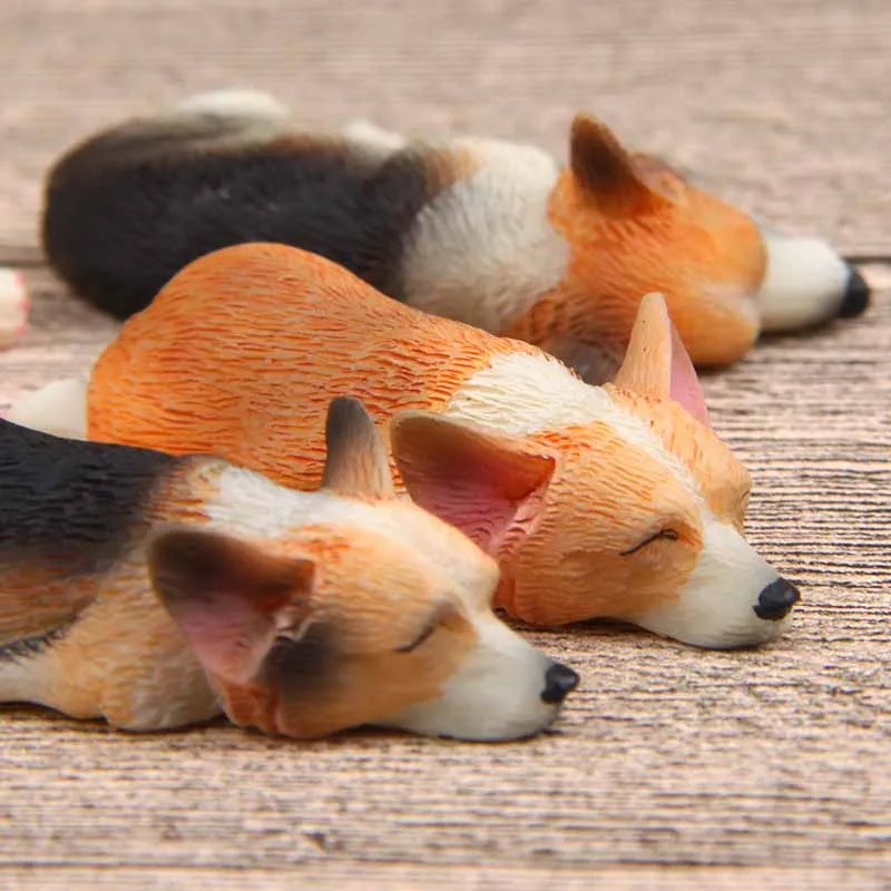 

Home Decor Accessories Message Note Series Kawaii Corgi Shiba Inu PVC Action Figures Fridge Magnets Refrigerator Paste Souvenir