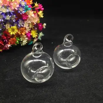 

300sets/lot Glass Ball Shape Flower Vase Micro Landscape Terrarium Hanging Glass globe Succulent Plants garden home decor bottle
