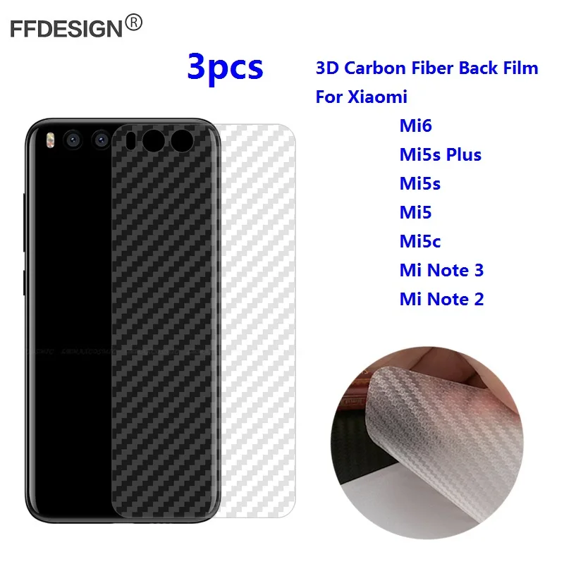 Защитная задняя крышка из углеродного волокна для Xiaomi Mi 6 5S Plus 5c Mi5 Mi6 Note 3 2 пленка