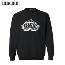 TARCHIA 2019 Marca Outono Casuais Moletom snowboard motivação quot Impresso Slim Fit Mens Hoodies Pullovers Plus Size Casaco Com Capuz(China)