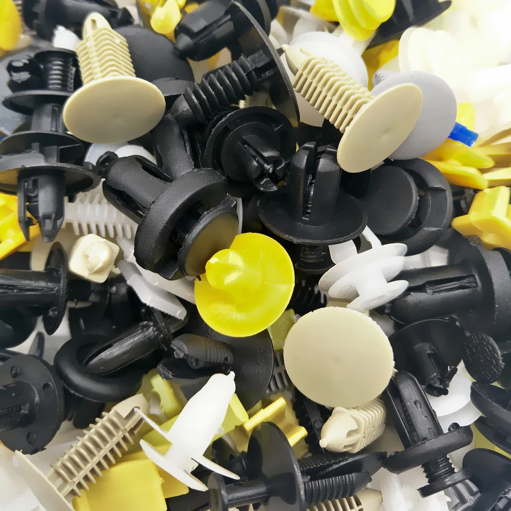 100Pcs Universal Car Mixed Door Trim Panel Clips Fasteners Auto Bumper