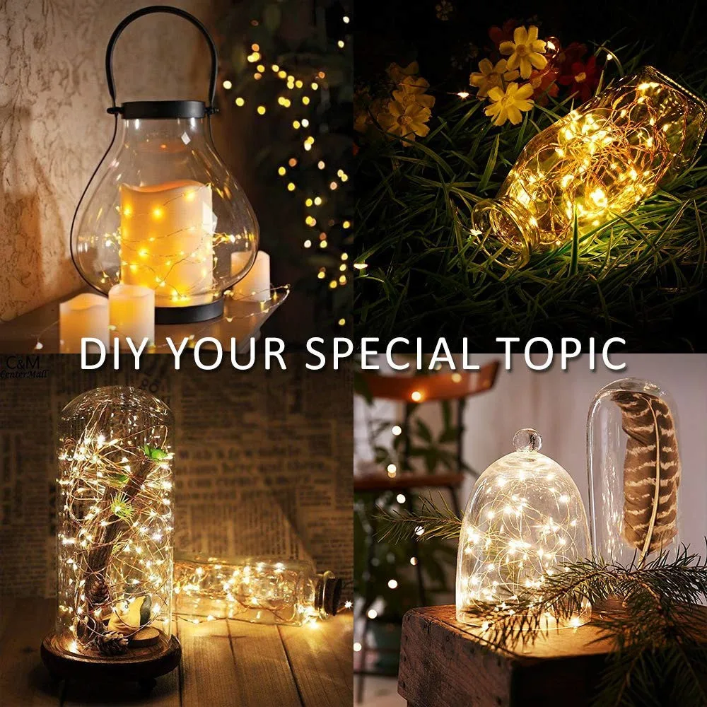 

1M 2M 3M 5M 10M Copper Wire LED String lights Holiday lighting Fairy Garland For Christmas Tree Wedding Party Decoration