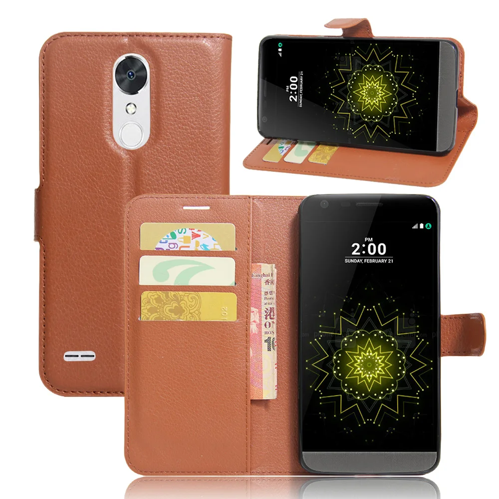 LV5 Case for LG LV 5 Cases Wallet Card Stent Lichee Pattern Flip Leather Covers Protect Cover | Мобильные телефоны и