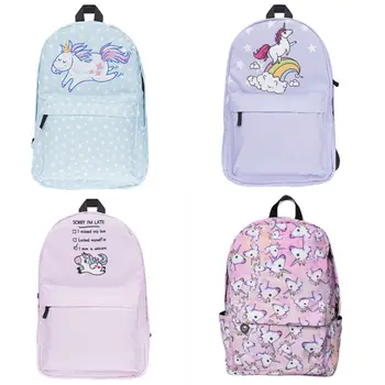 

Multi Colour Unicorn Rainbow Bag Fantasy Girls Ladies Backpack Rucksack School Student Travel Bag Women Backpacks