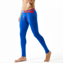 KWAN. Z мужское термобелье с низкой талией, модные однотонные хлопковые мужские кальсоны, мужские осенние термобелье для мужчин