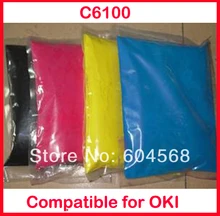 High quality color toner powder compatible for OKI C6100/6100 Free shipping