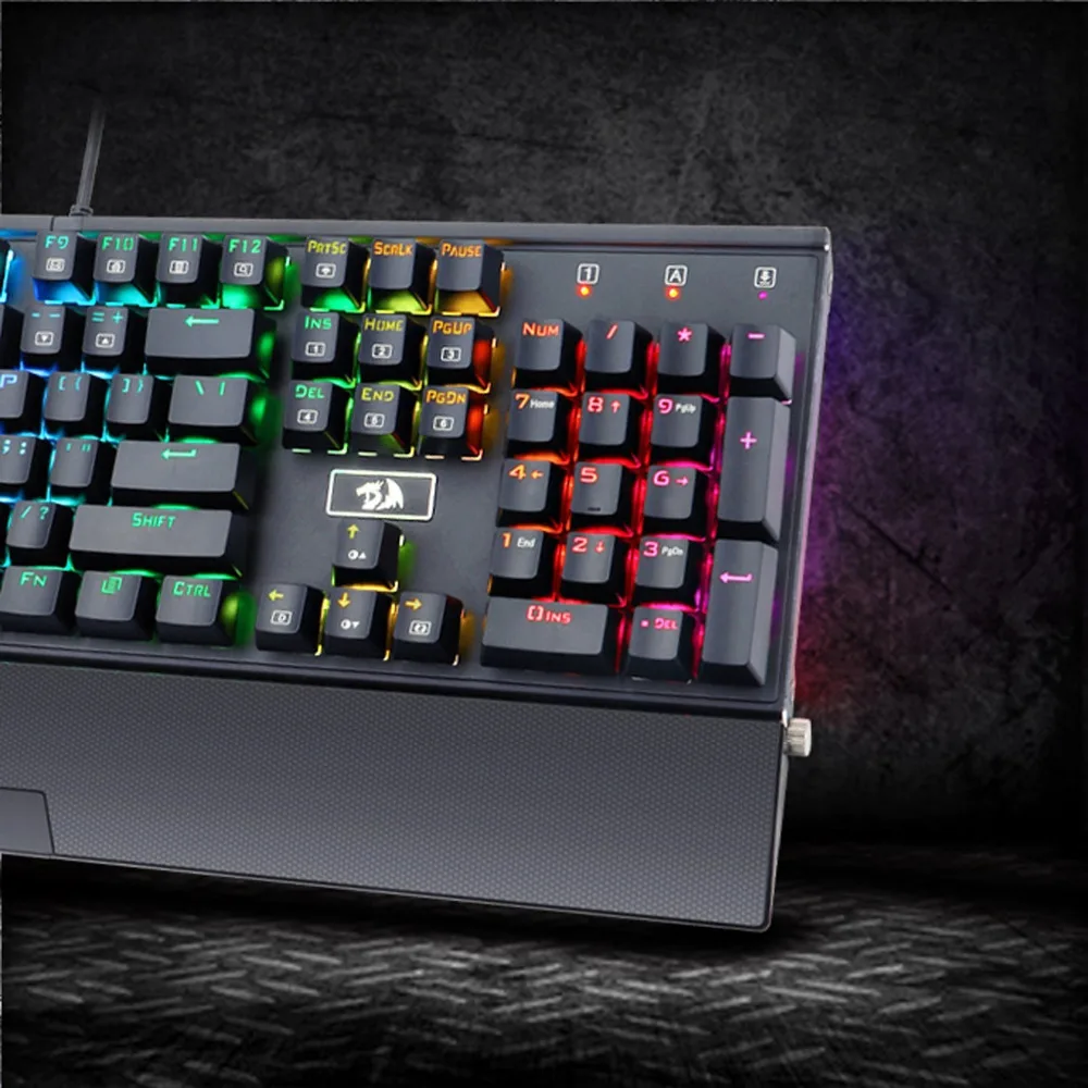 Механическая клавиатура с RGB подсветкой игровая синими механическими
