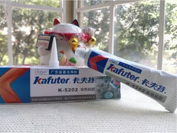 

Free shipping 80g Kafuter K-5202 High power led thermal grease heat sink paste cream for CPU PCB COB led chips Free Shipping NEW