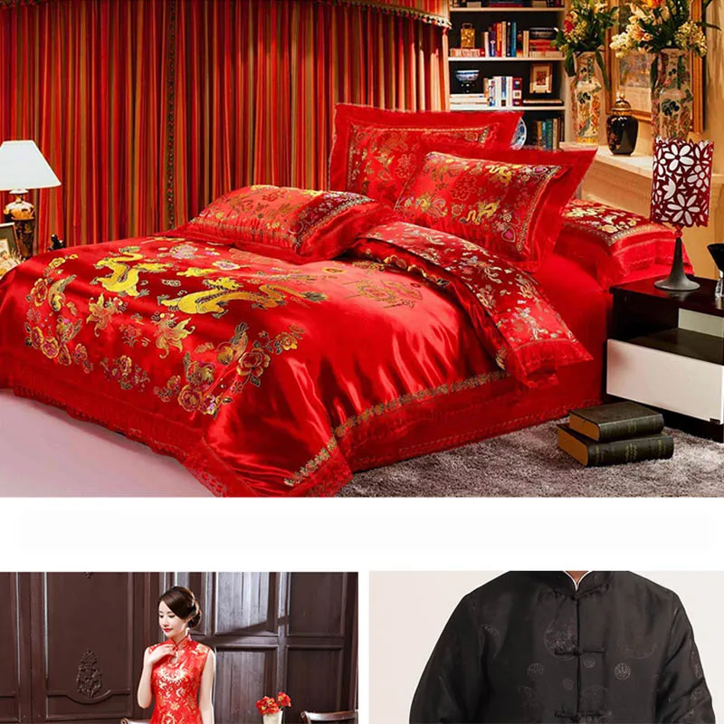 0,5 м/лот 120 см ширина парча шелк жаккард Дракон атласный костюм Hanfu Tang ткань одежда атласная ткань