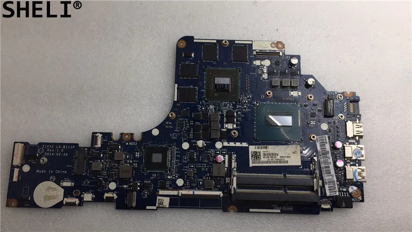 

SHELI For Lenovo Y50-70 Laptop Motherboard With i7-4720HQ CPU GTX 860M ZIVY2 LA-B111P