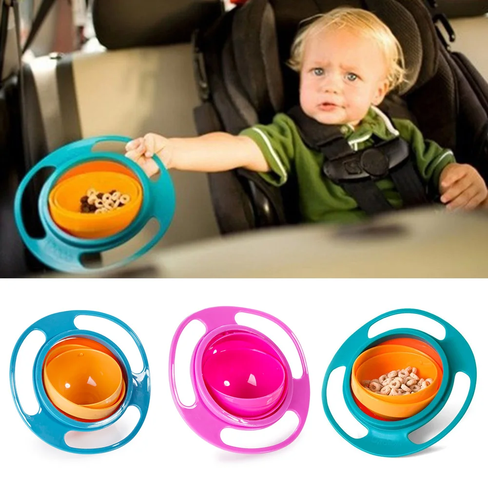 Bol Bebe Plat Enfants Rotation 360 Impossible De Renverser Avec Couvercle Ebay