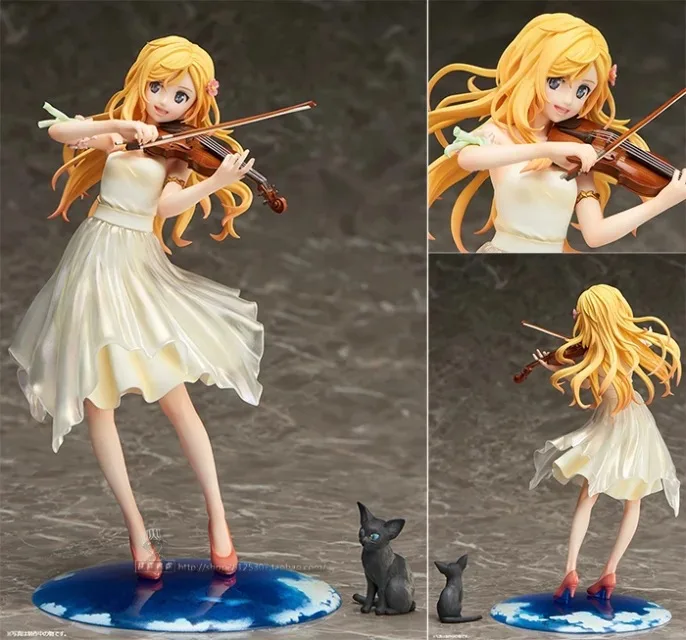 

20cm Aniplex Your Lie in April Miyazono Kaori Anime Action Figure PVC brinquedos Collection toys for christmas gift