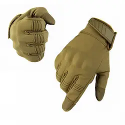 Guantes tácticos de camuflaje para exteriores, guantes militares impermeables para tiro de Paintball, Airsoft, antideslizantes, pantalla táctil de dedo completo