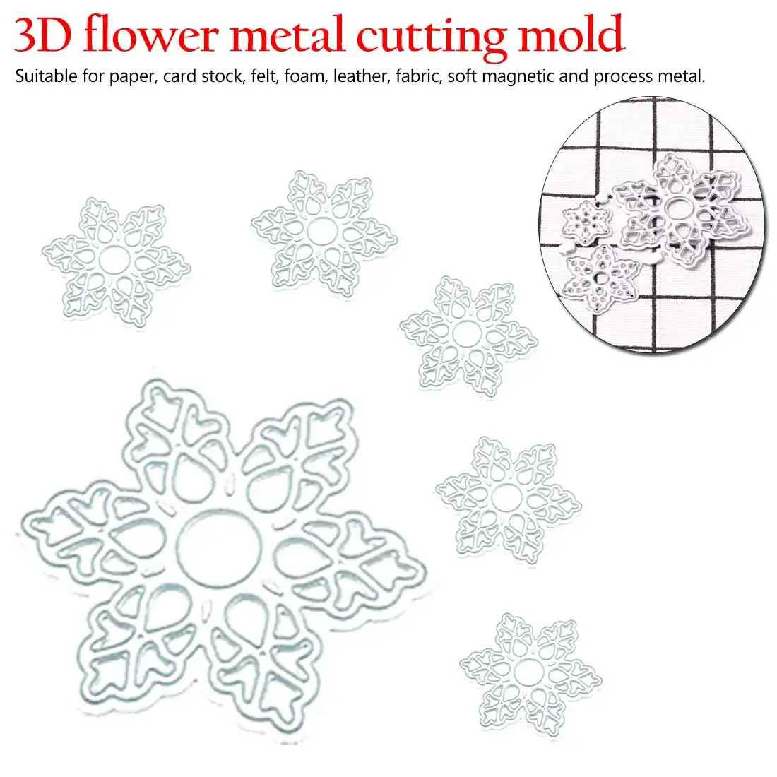 

Cutting Die 3D Flower Metal Cutting Die Stencils for Scrapbooking album Decorative Embossing Hand-on Paper Cards Scrap Booking