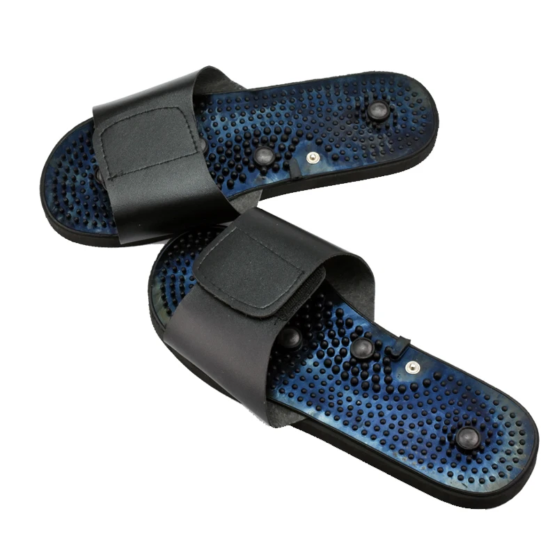 New Tens Acupuncture Therapy Electrode Massage Slippers Body Foot Relaxing Massager Machine Physiotherapy Slippers Rubber Black New Tens Acupuncture Therapy Electrode Massage Slippers Body Foot Relaxing Massager Machine Physiotherapy Slippers Rubber Black